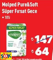 MOLPED PURE&SOFT SÜPER FIRSAT GECE 18'Lİ MOLPED PURE&SOFT SÜPER FIRSAT GECE 18'Lİ